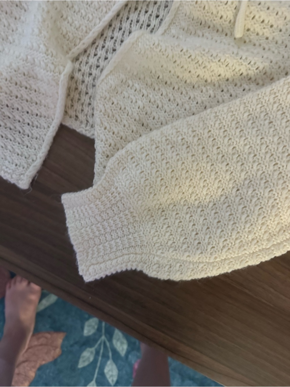 SHEIN Flirla Plus Tie Front Lantern Sleeve Cardigan - Picture 6 of 8